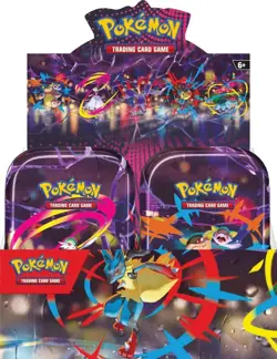 Pokemon TCG Mega Evolution MEGA HEROES MINI TIN DISPLAY Factory Sealed IN HAND - Image 1