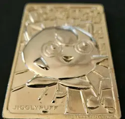 Vintage 1999 Pokemon Burger King 23 Karat Gold Plated Jiggypuff Pokemon TCG Card - Image 2