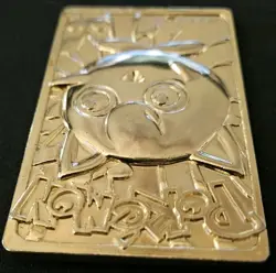 Vintage 1999 Pokemon Burger King 23 Karat Gold Plated Jiggypuff Pokemon TCG Card - Image 3