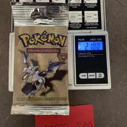 5 Sealed Pokemon Fossil Booster Packs Long Crimp - Image 5