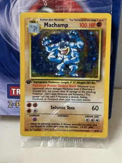 Sealed 1999 Pokemon TCG Machamp 1st Edition 8/102 w Open Starter Deck and Insert - Image 2