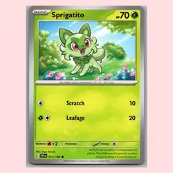 Scarlet Violet Base Set - Sprigatito - 013/198 - Pokemon TCG - Image 1