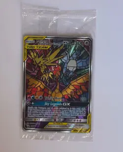 Pokemon TCG Moltres Zapdos Articuno GX SM210 Stained Glass Promos Holo SEALED - Image 1