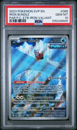 Iron Bundle Pokemon Center Stamped ETB SVP 066 Black Star Promo - PSA 10 - Image 1