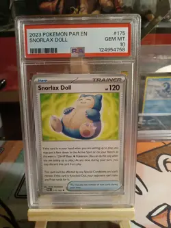 Pokemon TCG Snorlax Doll 175/182 S&V Paradox Rift Trainer Playset - Image 1