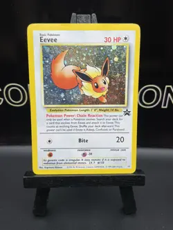 Eevee 11 Holo Black Star Promo English Pokemon LP - Image 2
