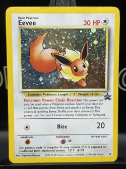 Eevee 11 Holo Black Star Promo English Pokemon LP - Image 3