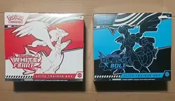 Pokemon S&V Black Bolt and White Flare ETB Elite Trainer Box Set - Image 1