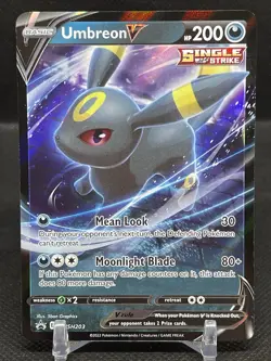Pokemon TCG Umbreon V SWSH203 Sword & Shield BLACK STAR PROMO 161 - Image 1