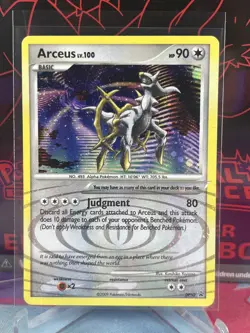 2009 Pokemon Diamond and Pearl Promo Arceus Lv 100 HOLO DP50 LP - Image 1