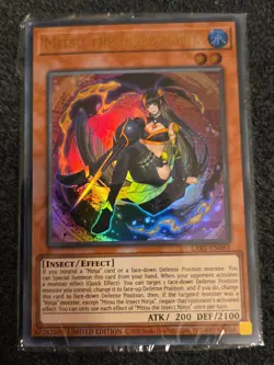 Yu-Gi-Oh Mitsu the Insect Ninja Lost Art LART-EN061 Hologram SEALED - Image 1