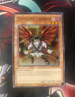 Yu-Gi-Oh! Darklord Ukoback DUSA-EN022 Ultra Rare 1st Edition Near Mint - Image 1