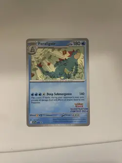 2024 Pokemon Illustration contest Cards , Feraligatr ,Pikachu,Toxtricity Mint!! - Image 1