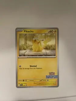 2024 Pokemon Illustration contest Cards , Feraligatr ,Pikachu,Toxtricity Mint!! - Image 2