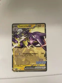 2024 Pokemon Illustration contest Cards , Feraligatr ,Pikachu,Toxtricity Mint!! - Image 3