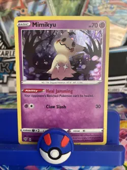 Mimikyu 081/189 Cosmos Holo Darkness Ablaze Pokemon TCG Card NM - Image 1