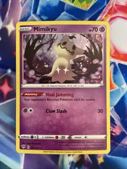 Mimikyu 081/189 Cosmos Holo Darkness Ablaze Pokemon TCG Card NM - Image 2
