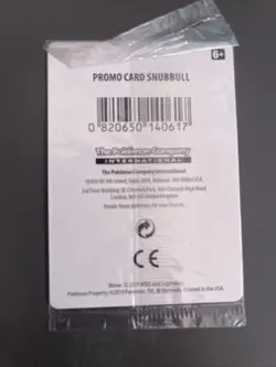 Pokemon Card Snubbull SM200 Detective Pikachu Black Star Promo Holo Sealed NM - Image 2