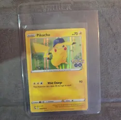 028/078 Pikachu : Rare Holo Card : Pokemon GO Trading Card Game TCG Foil - Image 1
