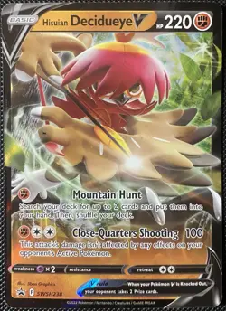 Hisuian Decidueye V SWSH238 SWSH: Sword & Shield Promo Cards Holo Pokemon - Image 1