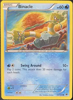 Binacle 22/124 Fates Collide Regular - Pokemon Card - Image 1
