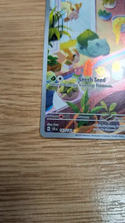 Pokemon Trading Card Game Stellar Crown Bulbasaur Card 143/142 Illustration Rare - Image 2
