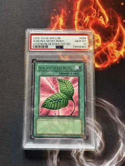 PSA 10 GEM MINT GOBLINS SECRET REMEDY LOB-099 1st Edition Rare Yugioh Card - Image 1