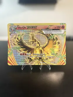 Ho-Oh XY154 Jumbo Holo Black Star Promo Card MP - Image 1