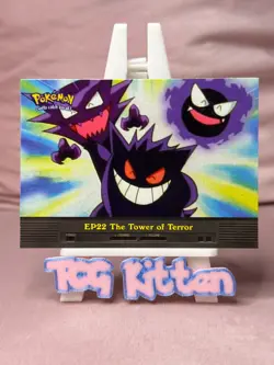 EP22 THE TOWER OF TERROR NON-HOLO - TOPPS Card POKEMON TV TCGKITTEN - Image 1