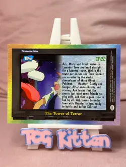 EP22 THE TOWER OF TERROR NON-HOLO - TOPPS Card POKEMON TV TCGKITTEN - Image 2