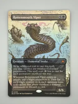 Rottenmouth Viper (Borderless) | Foil | Bloomburrow | Near Mint - Image 1