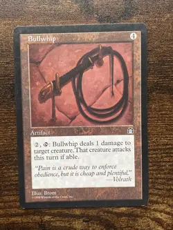 Bullwhip Stronghold MTG Magic The Gathering D9521* - Image 1