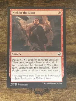 Kick in the Door 153/281 Adventures in the Forgotten Realms MTG Magic L4269* - Image 1
