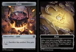 Food (0004) // Plot (0020) Double-Sided Token, Outlaws of Thunder Junction: The - Image 1