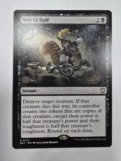 Saw in Half Commander: Bloomburrow Regular Magic The Gathering - Image 1