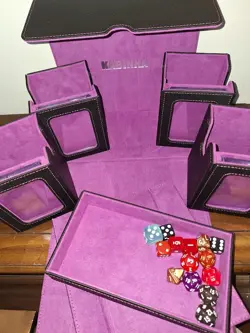 DECK BOX- Kabinka 5 in 1 commander deck box- Black and Purple- MTG- POKEMON - Image 1