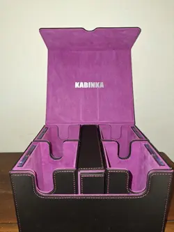 DECK BOX- Kabinka 5 in 1 commander deck box- Black and Purple- MTG- POKEMON - Image 4