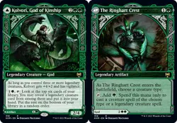 x1 Kolvori, God of Kinship // The Ringhart Crest - Showcase R MTG Kaldheim M/NM, - Image 1