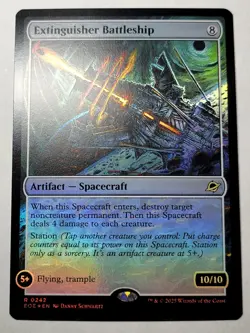 Extinguisher Battleship -Foil- Edge of Eternities Rare Spacecraft EOE 242 mtg NM - Image 1