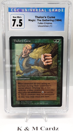 Thelon's Curse - Fallen Empires - MTG - Graded - CGC 7.5 - Vintage - Image 1