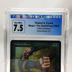 Thelon's Curse - Fallen Empires - MTG - Graded - CGC 7.5 - Vintage - Image 3