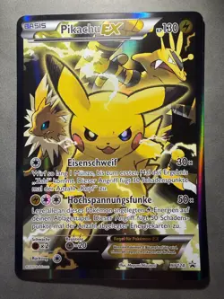 Pikachu EX XY124 XXL Pokemon Karte - Deutsch - Image 2