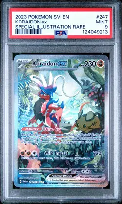 PSA 9 2023 Pokemon Scarlet & Violet #247 Koraidon Ex Special Illustration Rare - Image 1