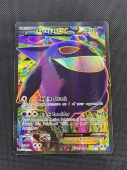 Pokemon TCG Gengar-EX Phantom Forces 114/119 Holo Full Art Ultra Rare - Image 1