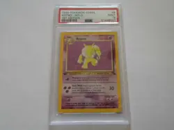x1 1999 Pokemon Fossil 1st Edition Hypno Holo #8 PSA 9 Mint TexasNerdGames - Image 2