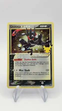 Pokemon TCG Greninja Gold Star SWSH144 25th Celebrations NM/NM- - Image 1