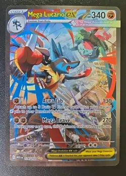 Pokemon Mega Evolutions Mega Lucario Ex SIR 179/132 NM/M Pack Fresh - Image 1
