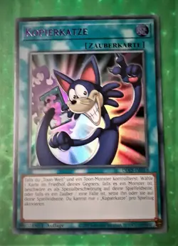 Yu-Gi-Oh DLCS, Kopierkatze (violett), "near mint", NEU, 1. Auflage - Image 1