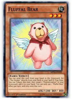Yugioh! MP Fluffal Bear - MP15-EN139 - Common - 1st Edition Moderately Played, E - Image 1