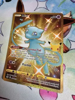 Pokemon TCG Celebrations Golden Mew 25/25 Gold Card Ultra Rare NM - Image 3